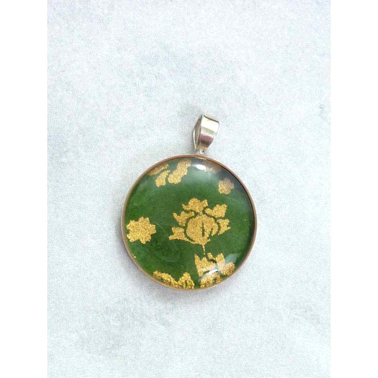 Green 925 Sterling Silver Pendant