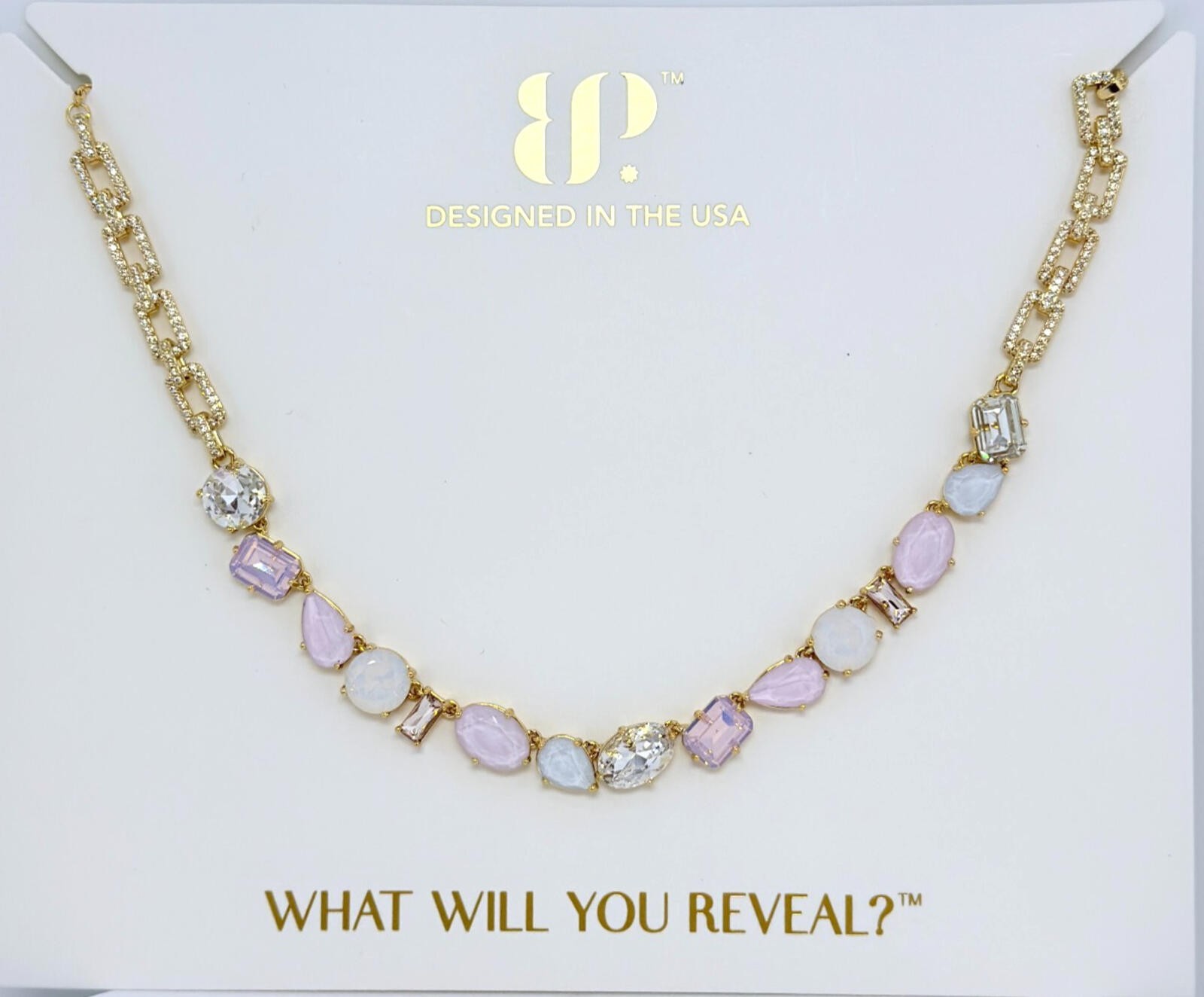 Bomb Party Summer Jewel Candy “All Roads Lead Here” Desert Oasis on Yellow Gold
