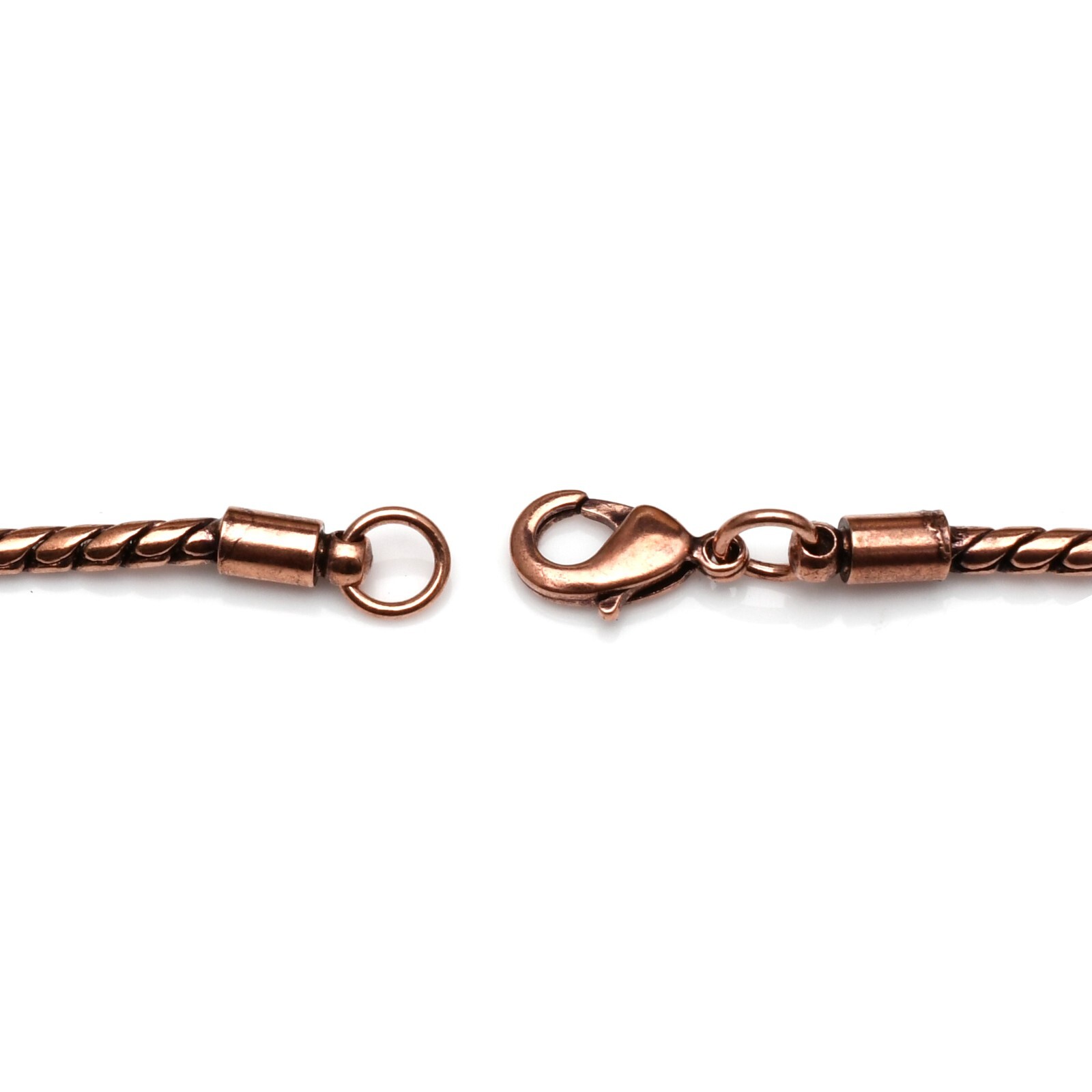 Pure Copper Wheat Viking jewelry 100% Oxidized Copper Chain Necklace RJ-002
