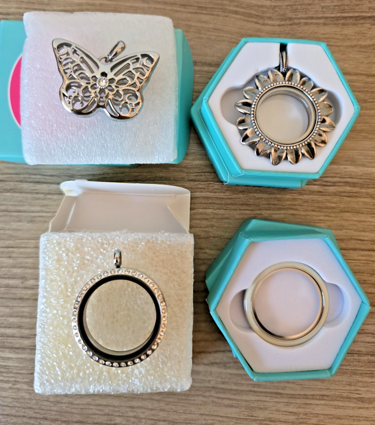 New Origami Owl Living Locket Enamel Crystal Sunflower Butterfly – You Choose