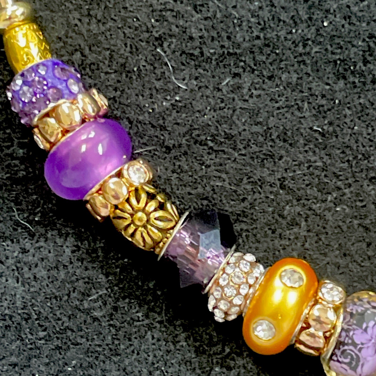 Custom 14k Gold Plated European Bead Chocker Cuff Necklace for Women