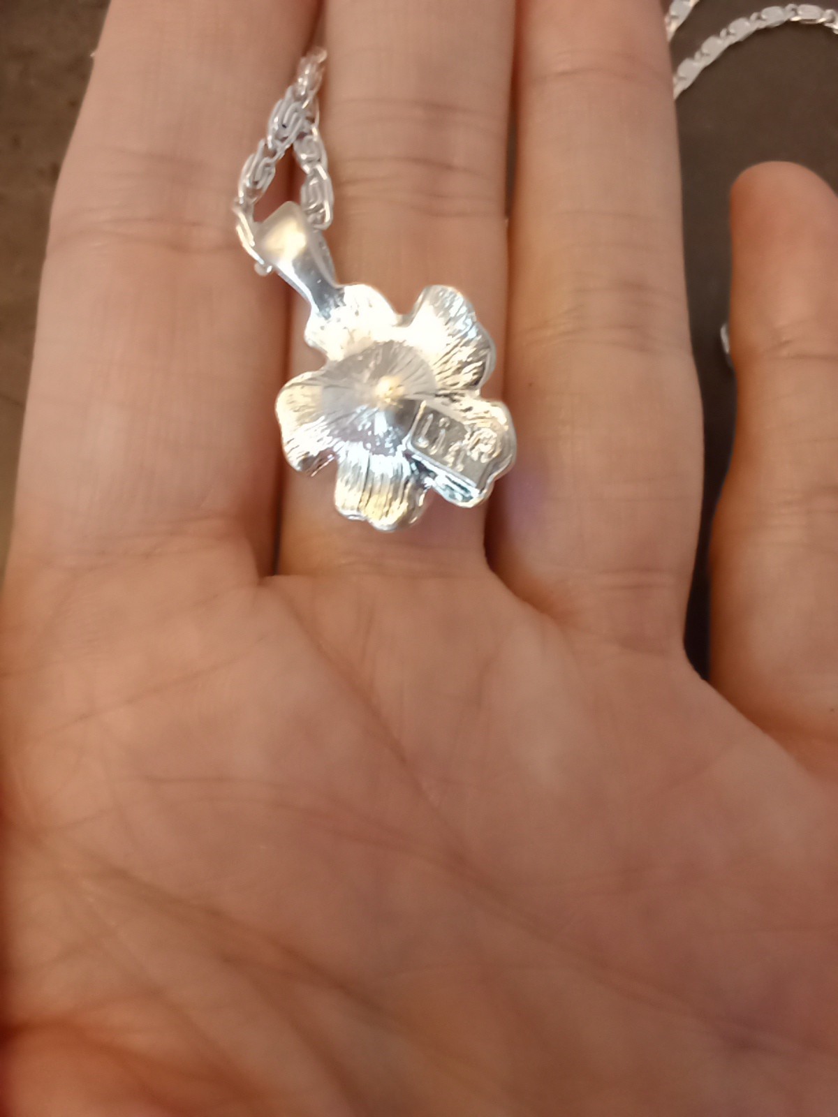 Lia Lianna Silver Tone Flower Pendant Multi Color Sets On Germany Chain