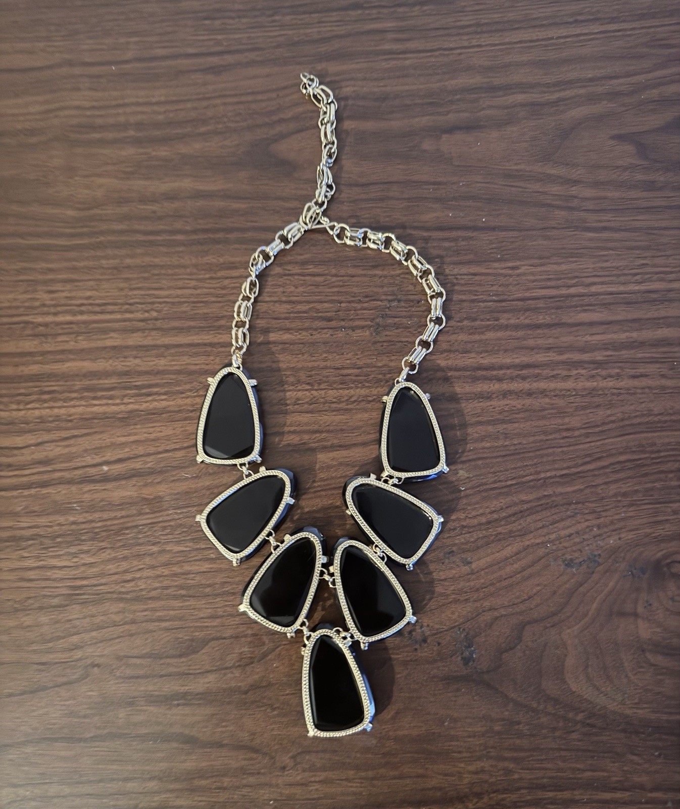 Kendra Scott Navy Dusted Glass Harlow- Rose Gold Hardware