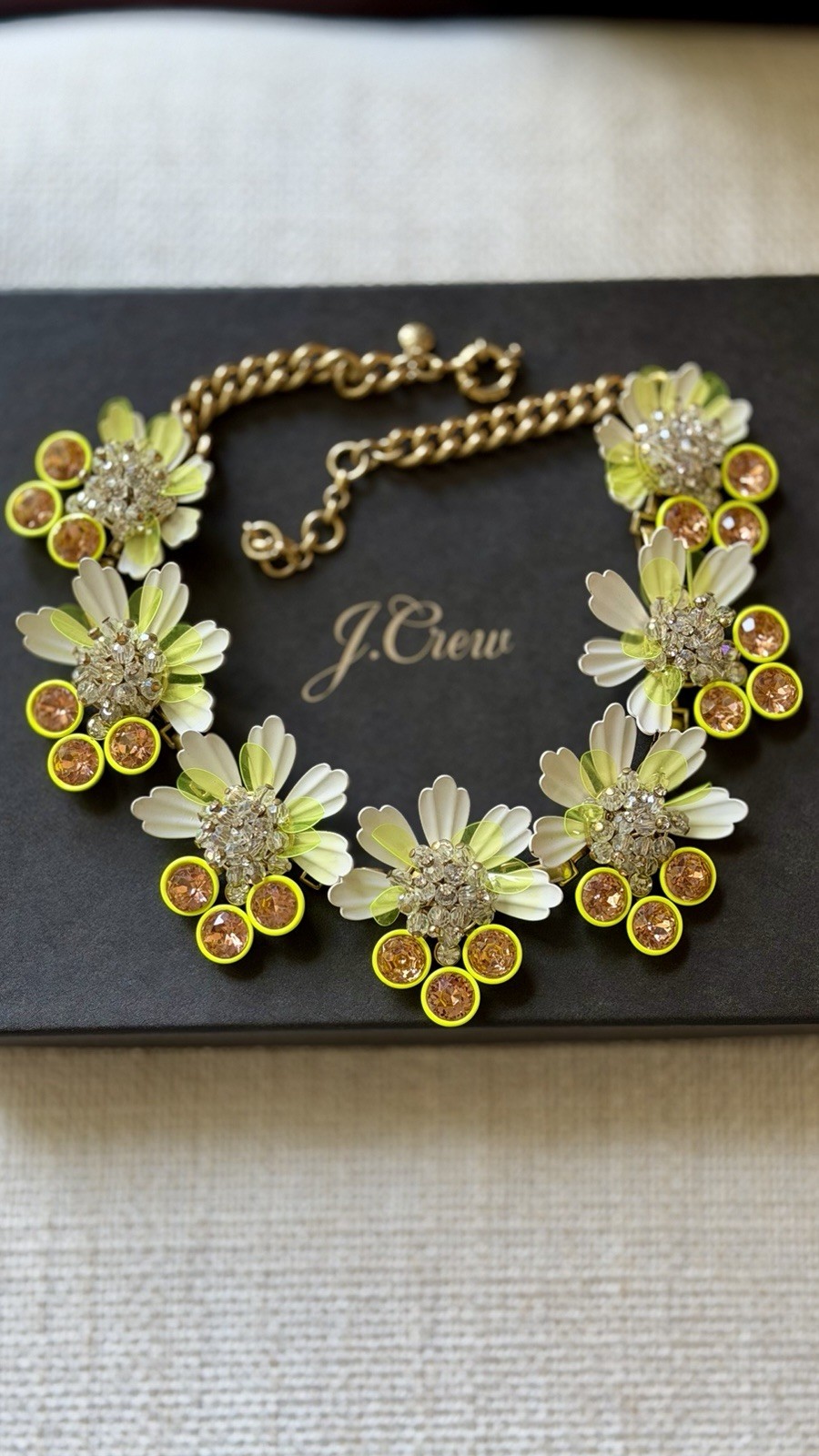 J.CREW Bright Yellow Gold-Tone Statement Necklace