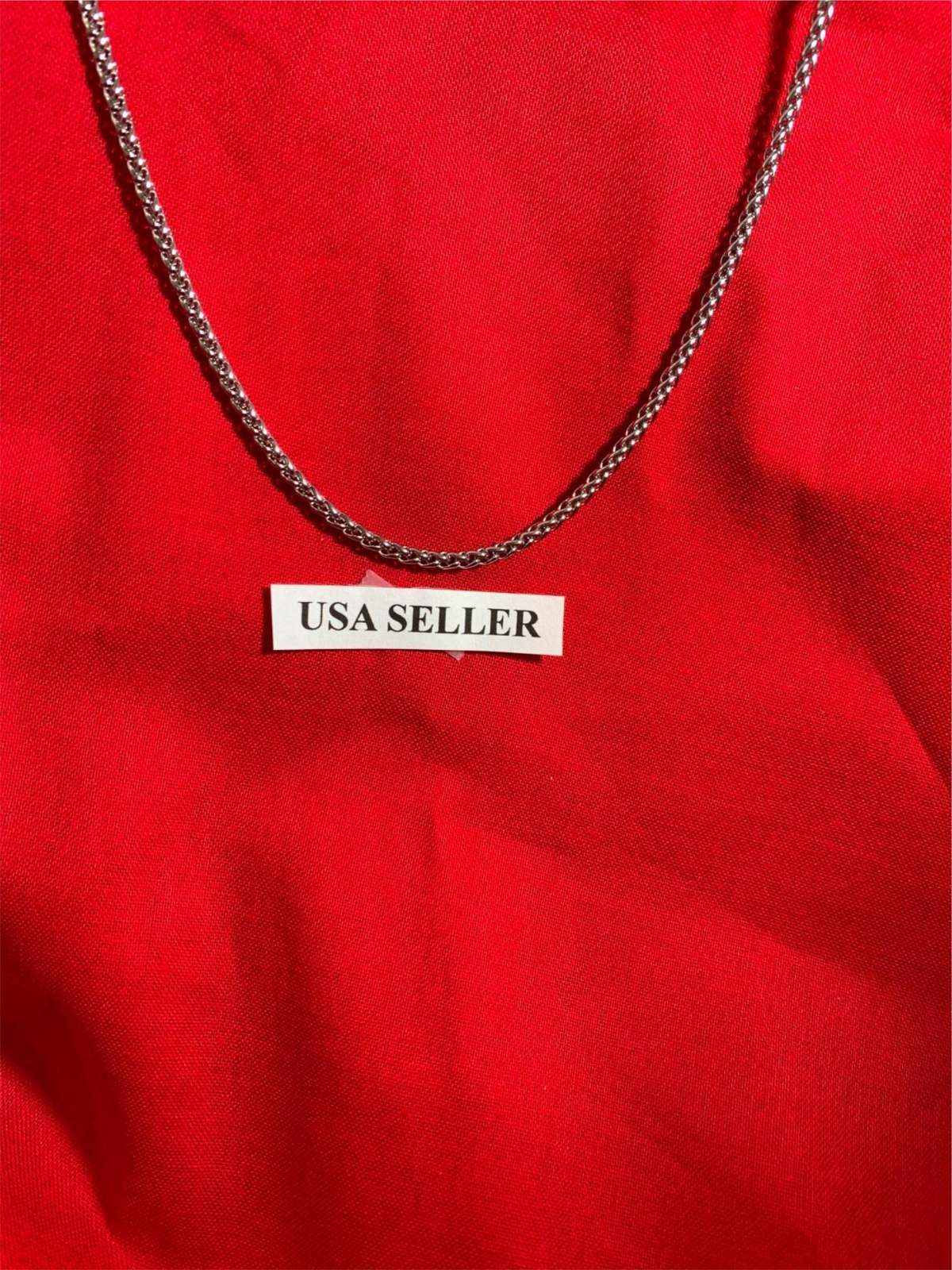 34 inch 3 mm Stainless Steel Braided Wheat Rope Unisex Necklace Chain