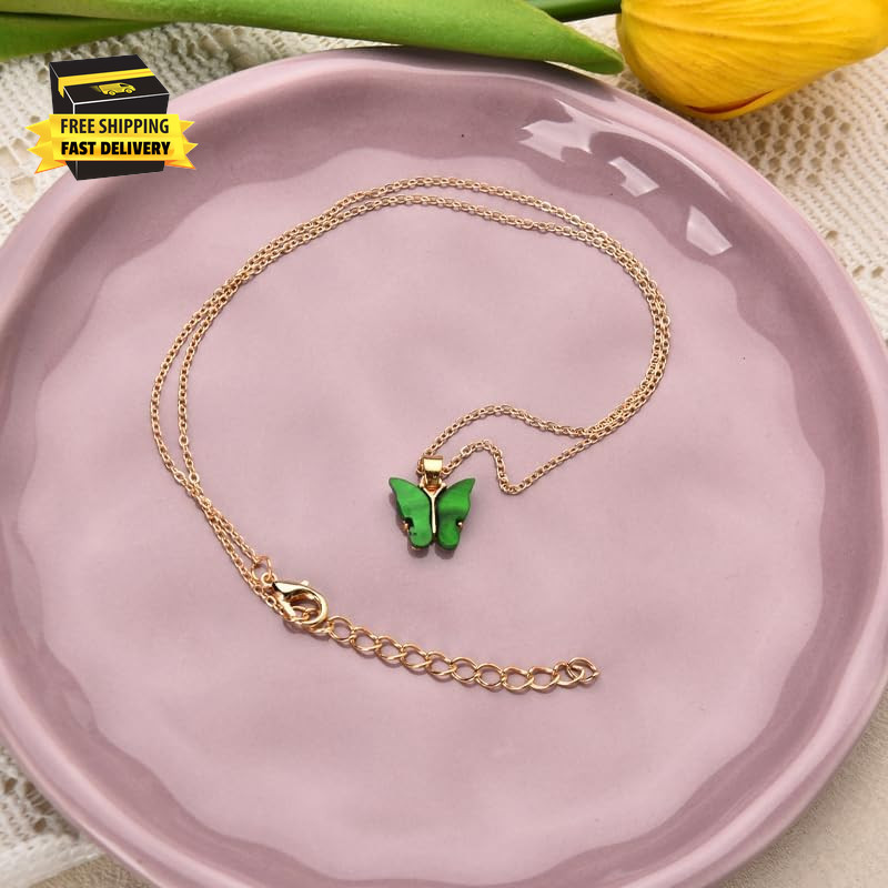 Christmas Birthday Gifts for Women Girls Butterfly Pendant Necklaces for Friends