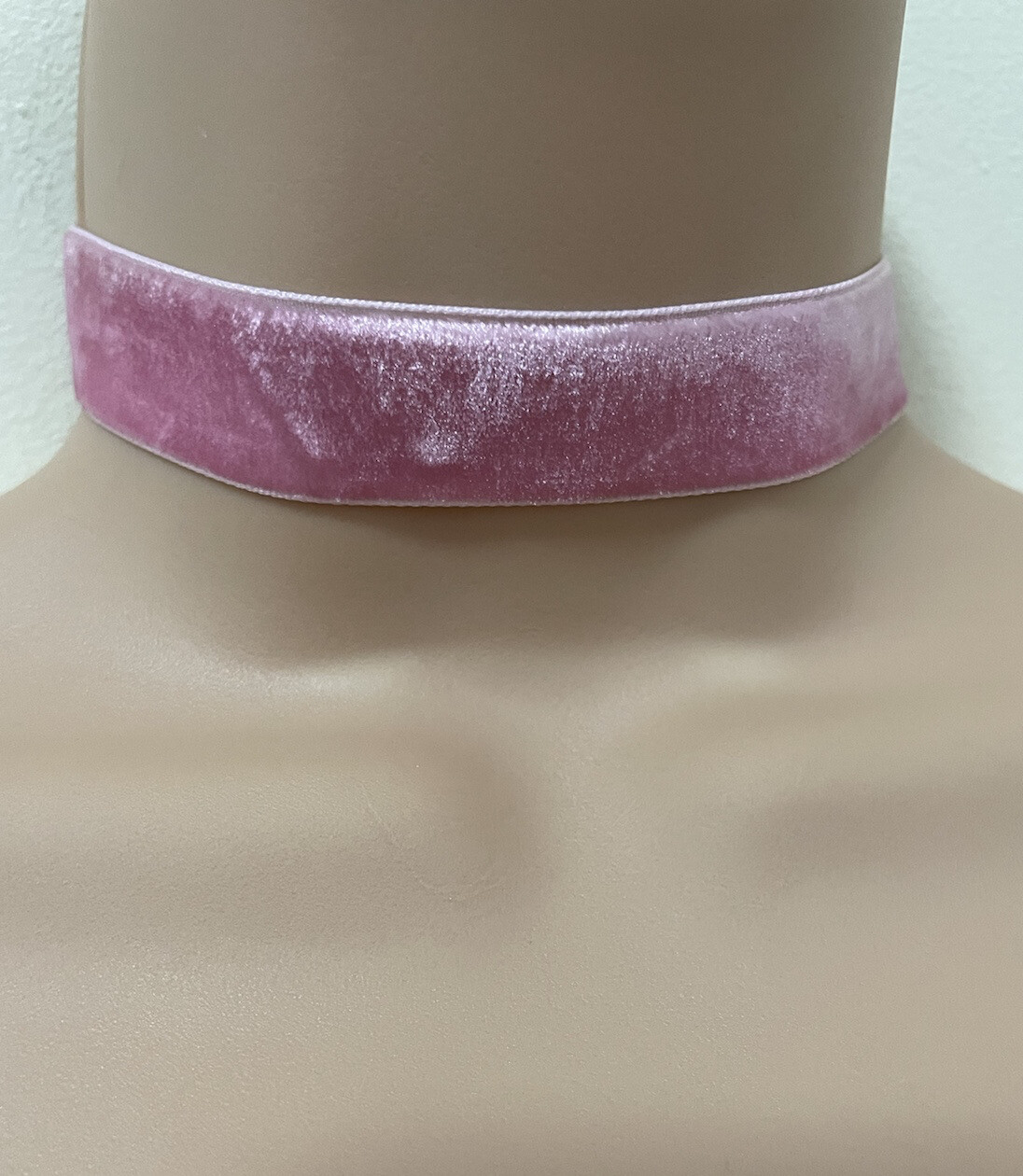 Women Ladies None Crystal,Dimonte pink velvet Choker Necklace Wedding Parties