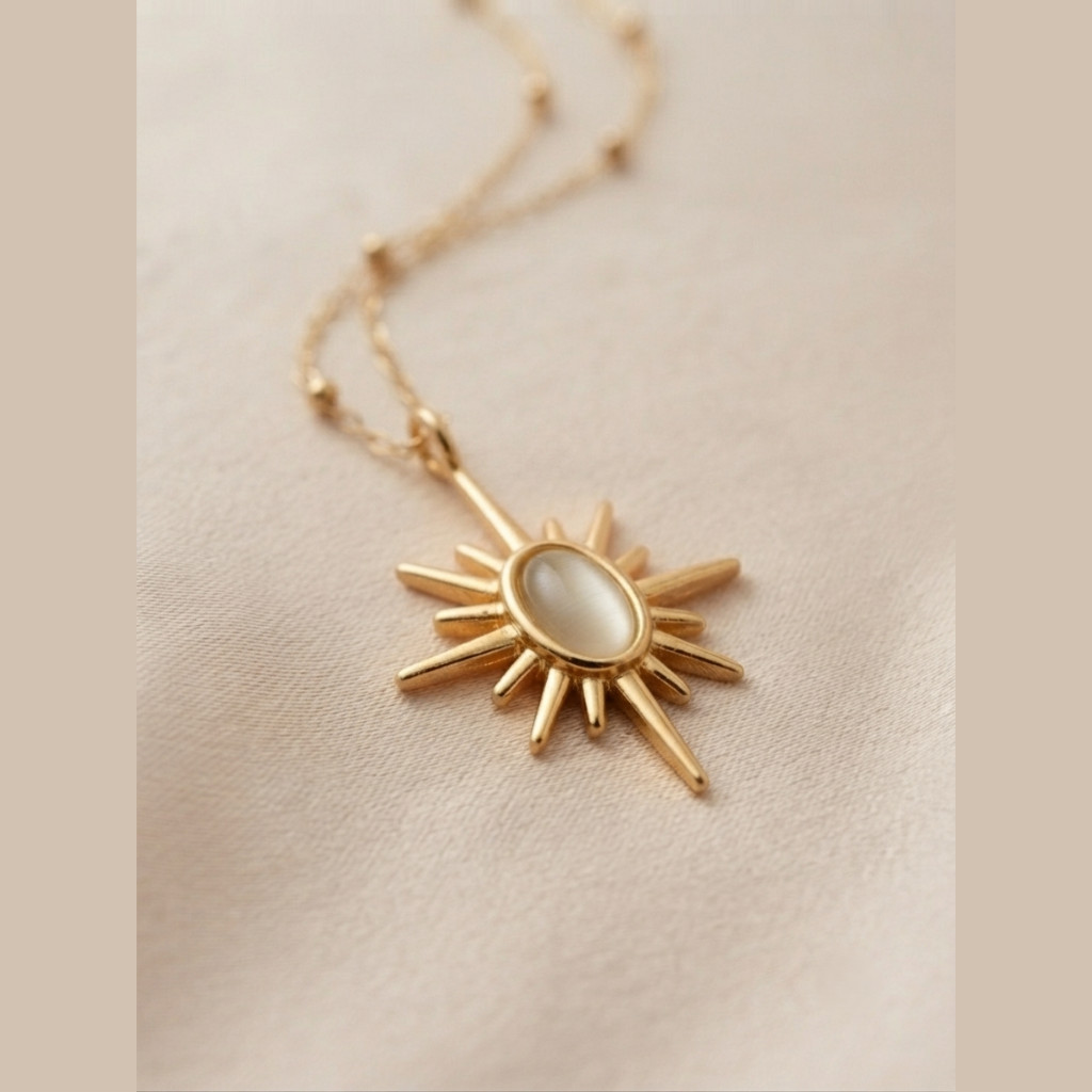 Anti Tarnish Necklace, 18K Gold Plated, Stainless Steel Jewellery, Gift for Her