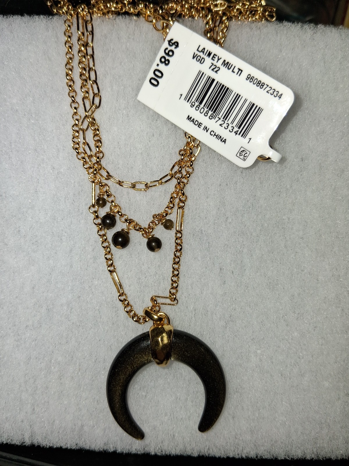 Lainey Wilson Yellow Rose Kendra Scott Multi Strand Crescent Necklace Whirlwind