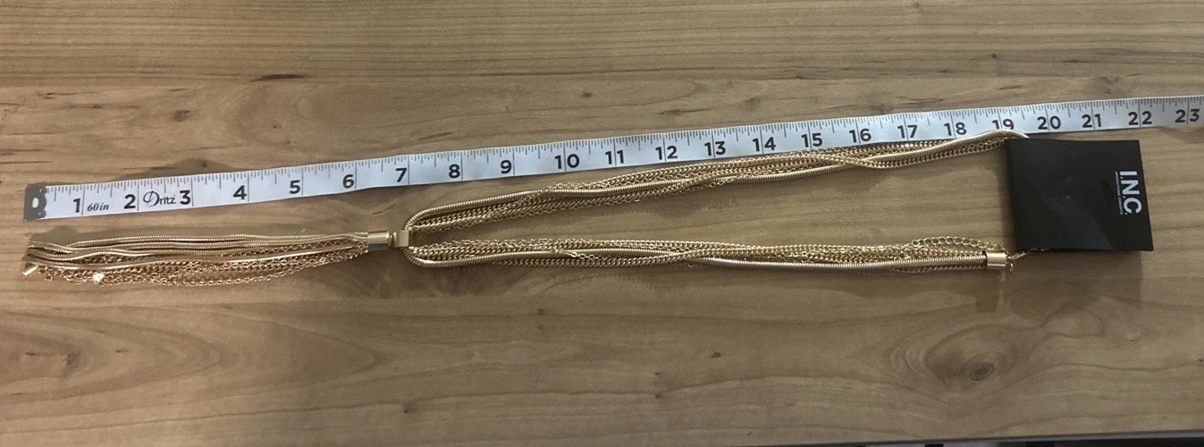 NWT Inc. International Concepts Goldtone 40”-42.5” Lariat Necklace