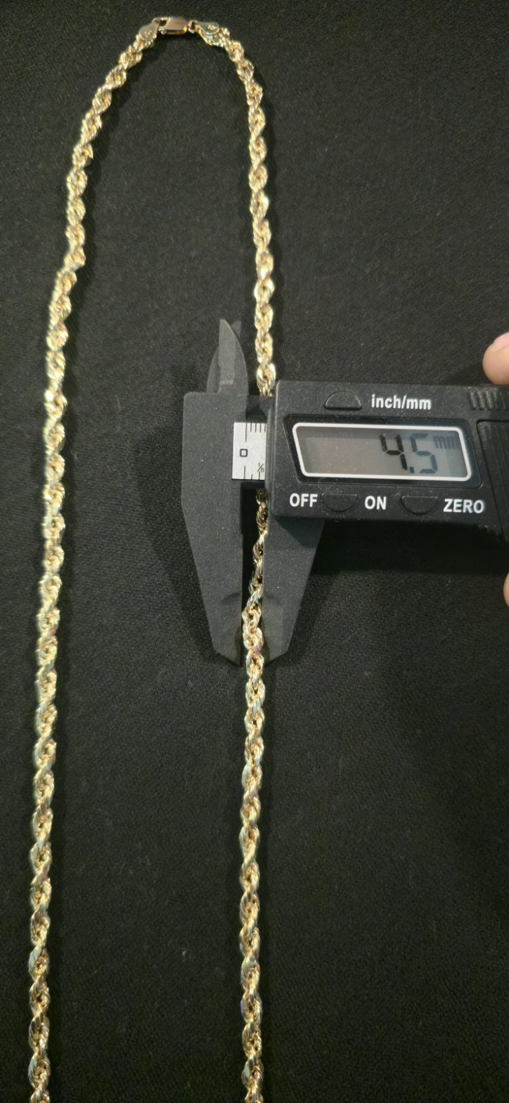 10K Gold Diamond Cut Rope Chain