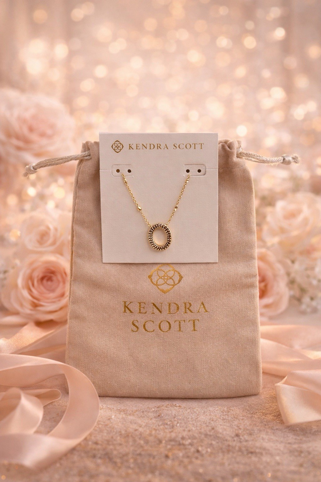 Kendra Scott Letter O Pendant Chain Necklace 14k Yellow Gold-Plated