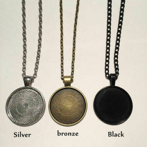 New! HALLOWEEN DANCING WITCHES Cabochon Glass Silver Chain Pendant Necklace