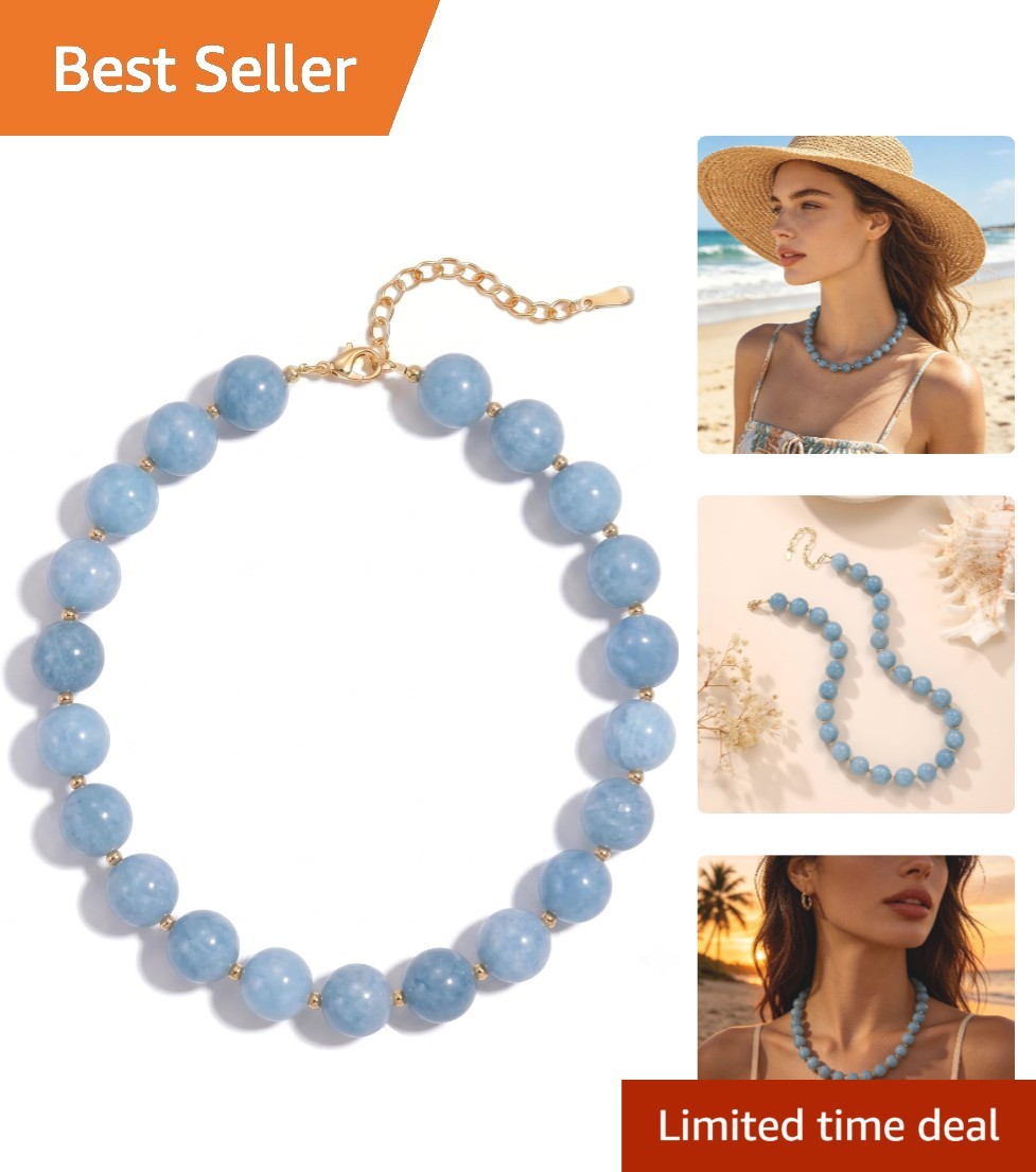 Unique Multi-Colored Choker Necklace with Natural Stone Beads – Fashion Gift