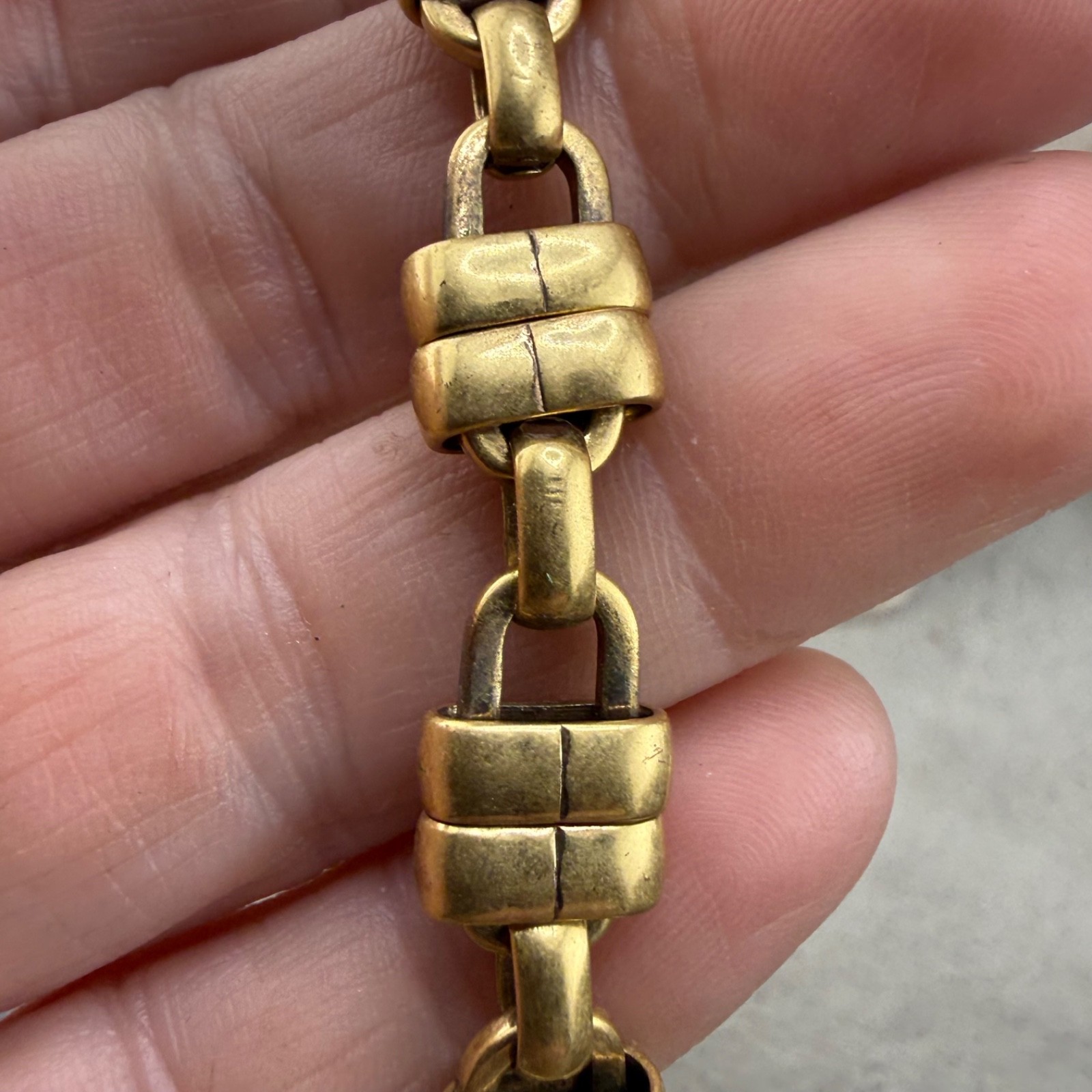 J. Crew Necklace Chunky Gold Tone Rhinestone Statement 16”