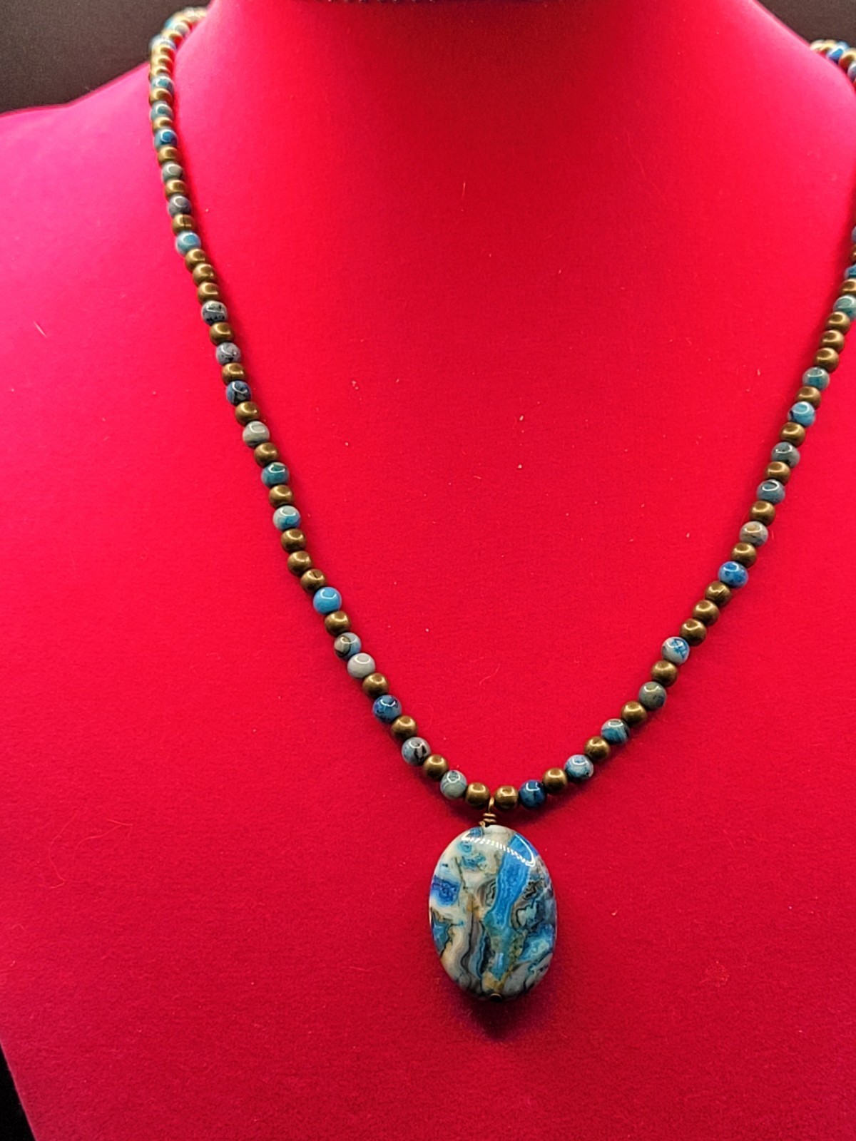 Multi Colored Semi Precious Stone Necklace