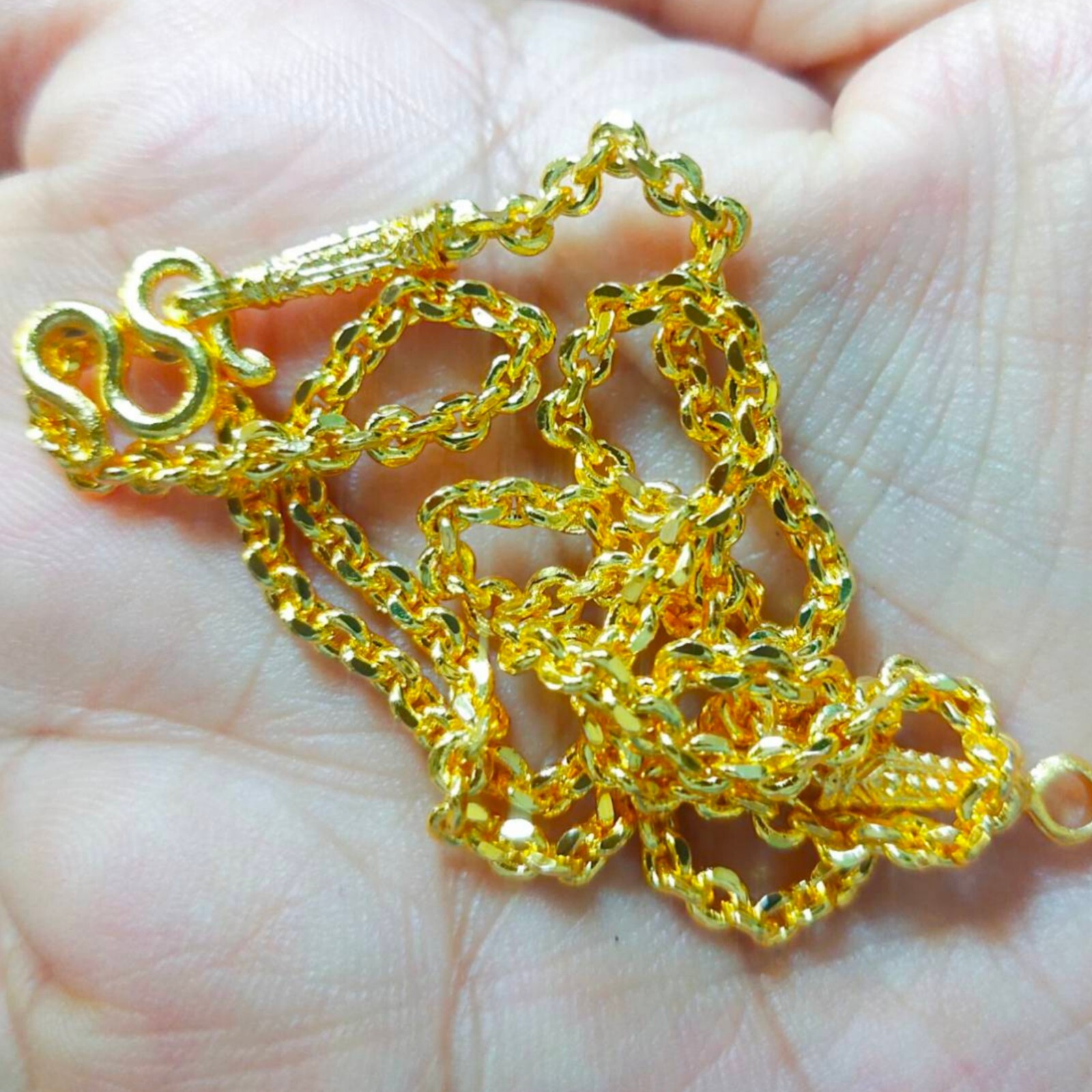 Necklace Chain Gold 18K Plated 24″ Length Thai Amulet