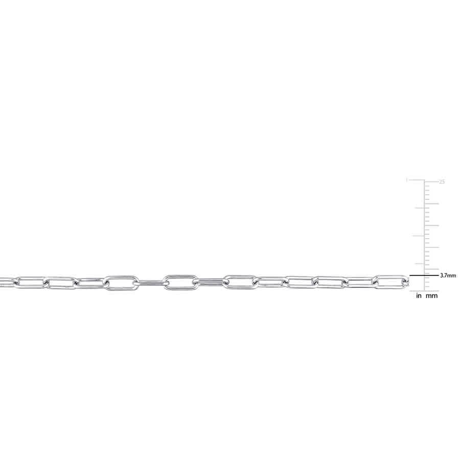 AMOUR 3.5mm Paperclip Chain Necklace In Sterling Silver, 24 In