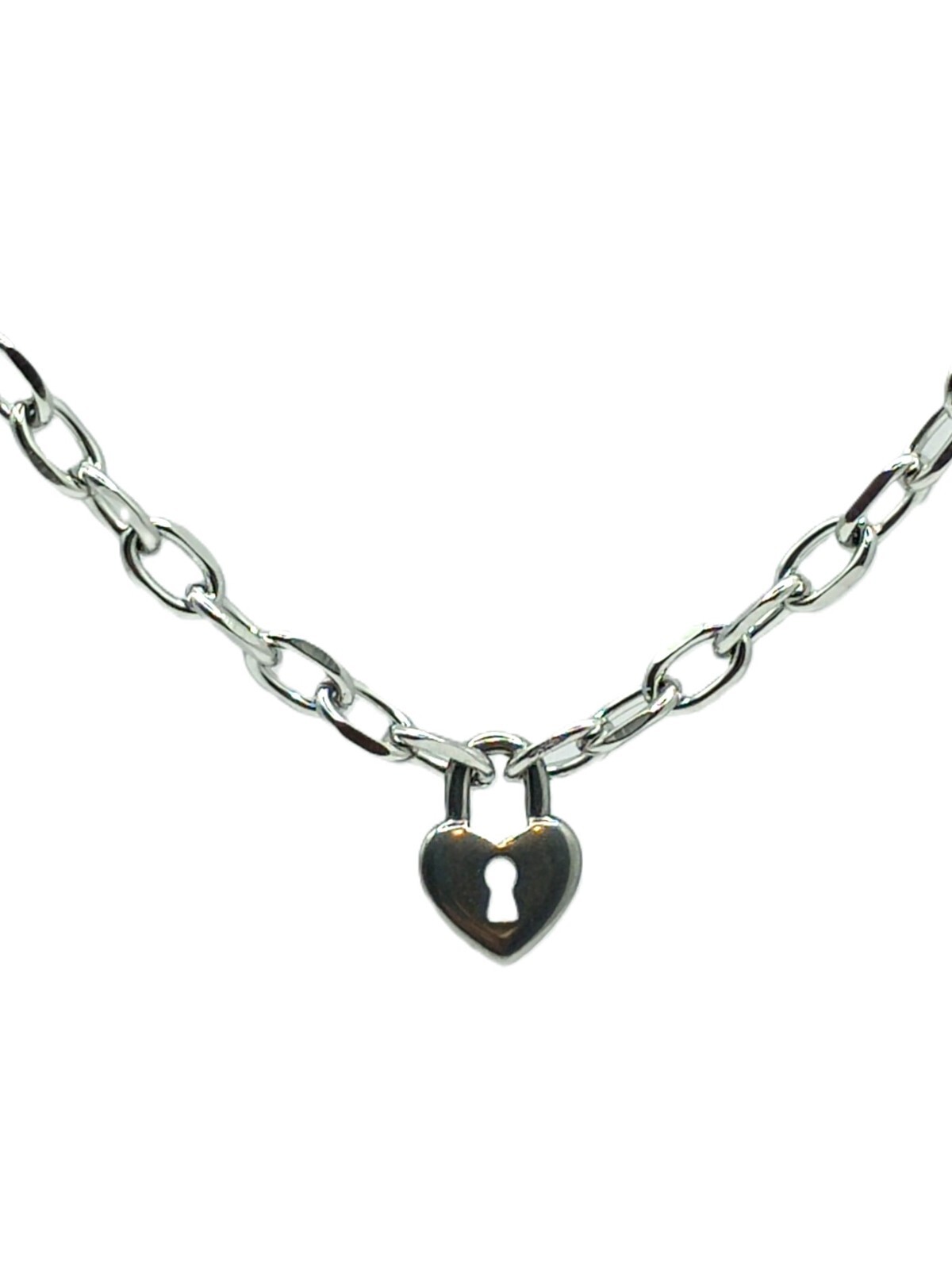 Heart Lock Necklace | 316L Grade Surgical Stainless Steel | Padlock Necklace