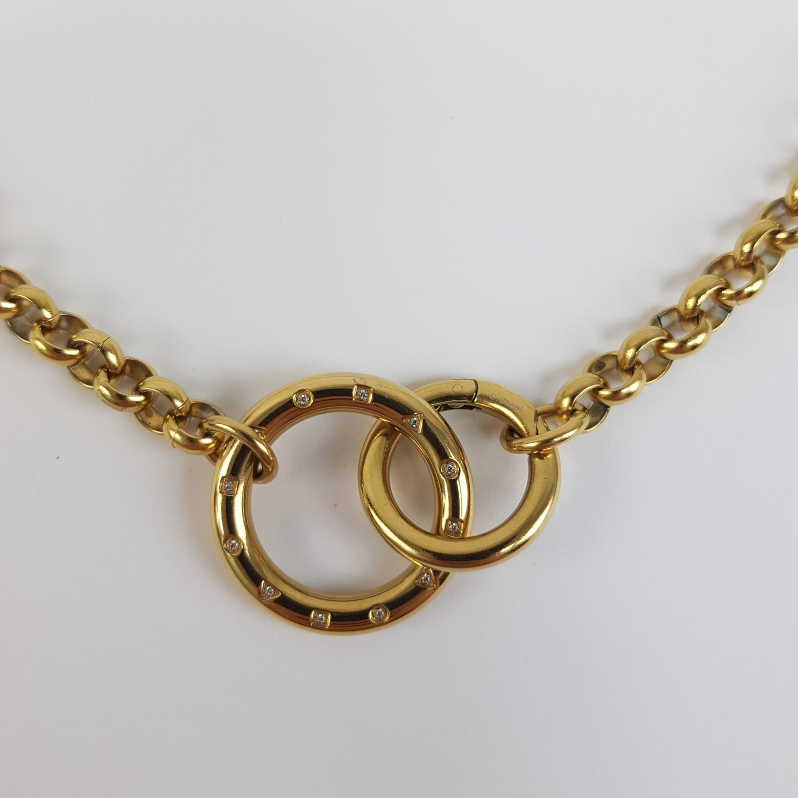 Nomination Infinito Yellow Gold PVD Stainless Steel Necklace with CZ 46cm