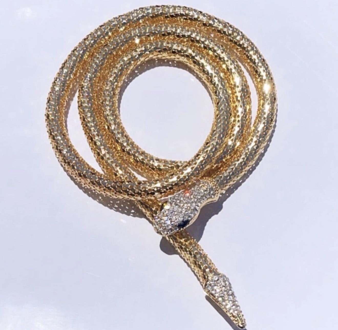 New Fashion Gold Tone Snake Shape Necklace