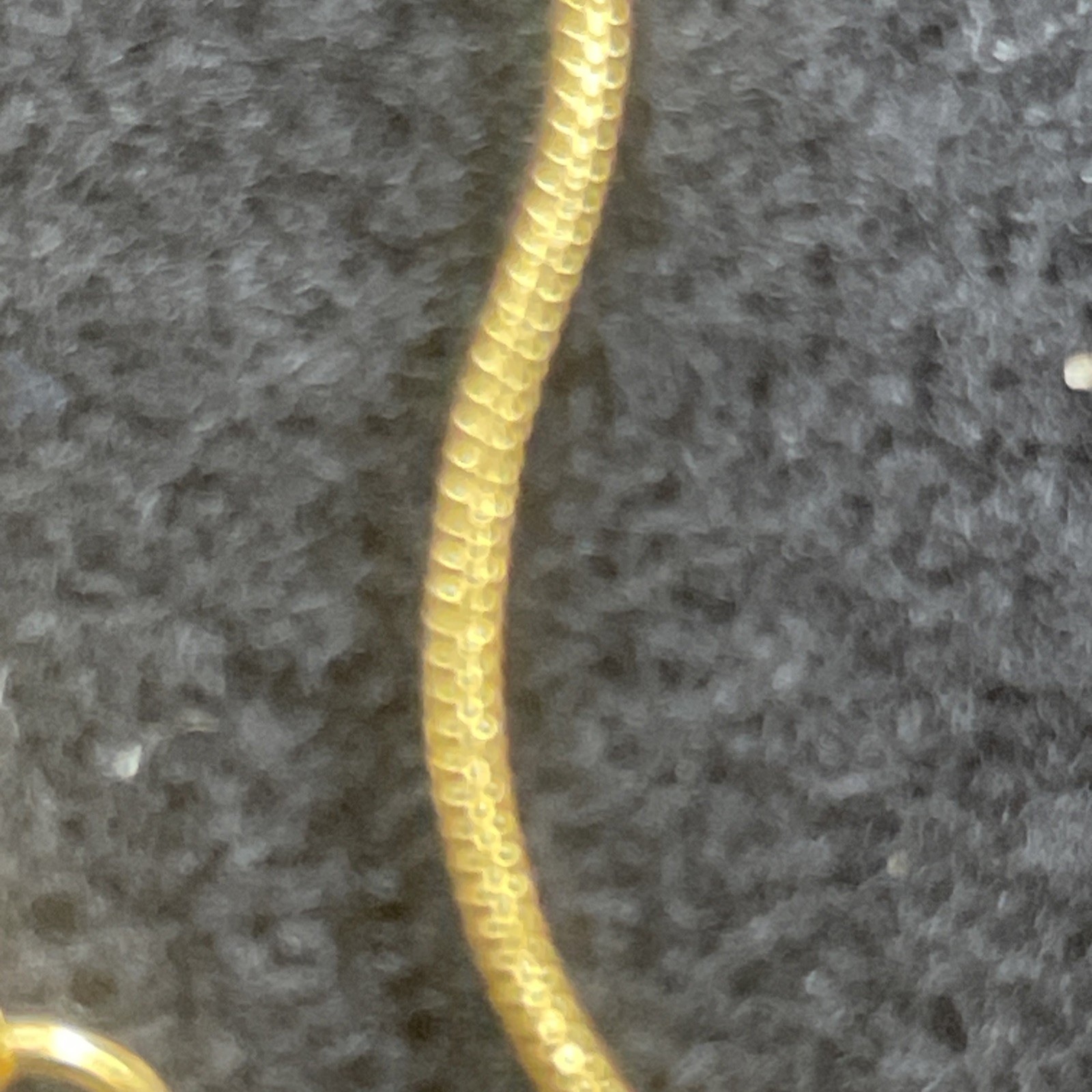 18K Gold Plated 1.2mm, 20” Snake Chain Necklace With 5mm Lobster Clasp