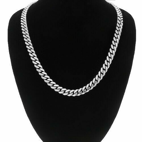 Men’s Miami Cuban Link Chain Or Bracelet SOLID Stainless Steel 8MM-14MM