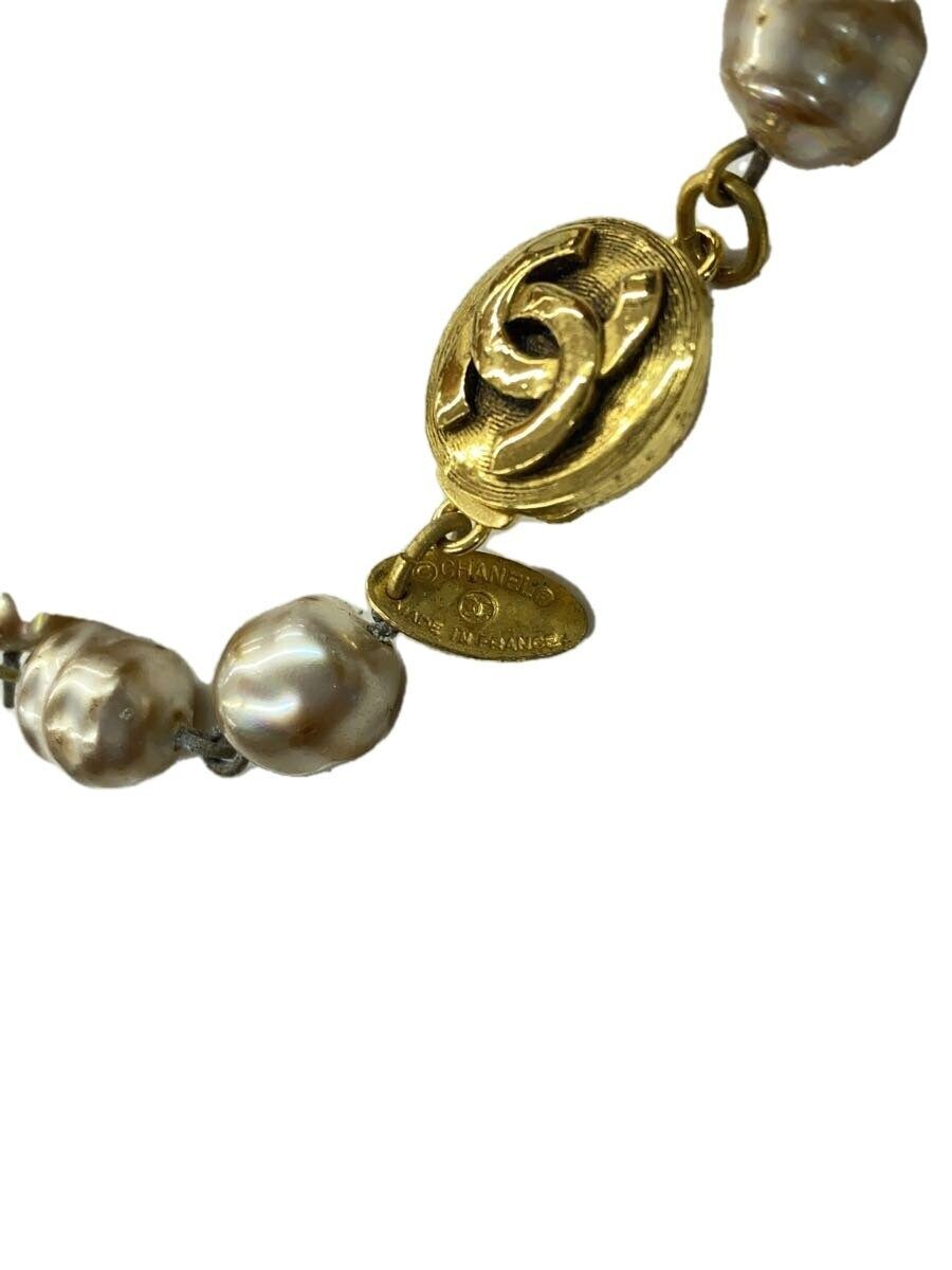 Necklace Vintage Coco Mark Pearl GLD No Top Women’s Used