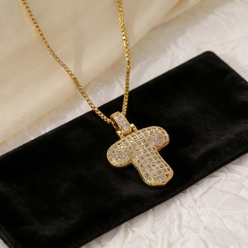14k Gold Plated Letter Pendant Necklace for Women’s Fashion Necklace Jewelry