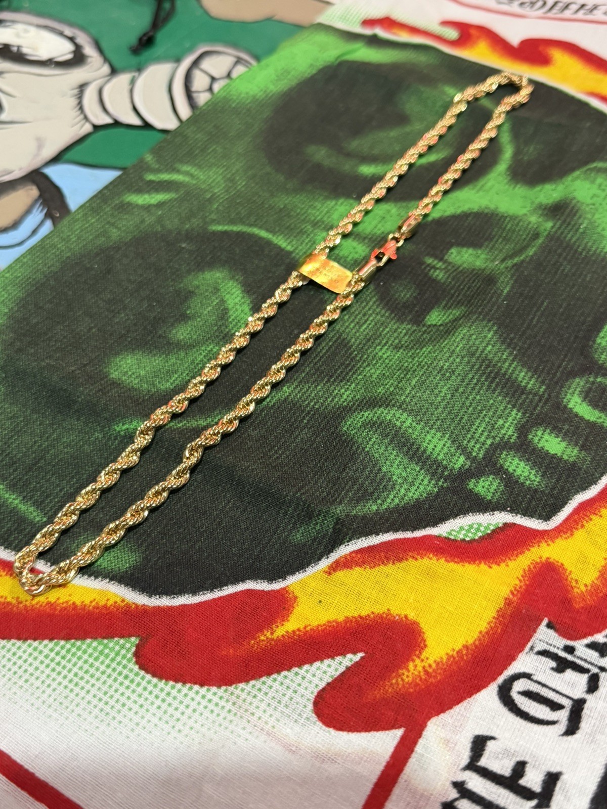 14k Gold Plated 22″ Rope Chain Necklace