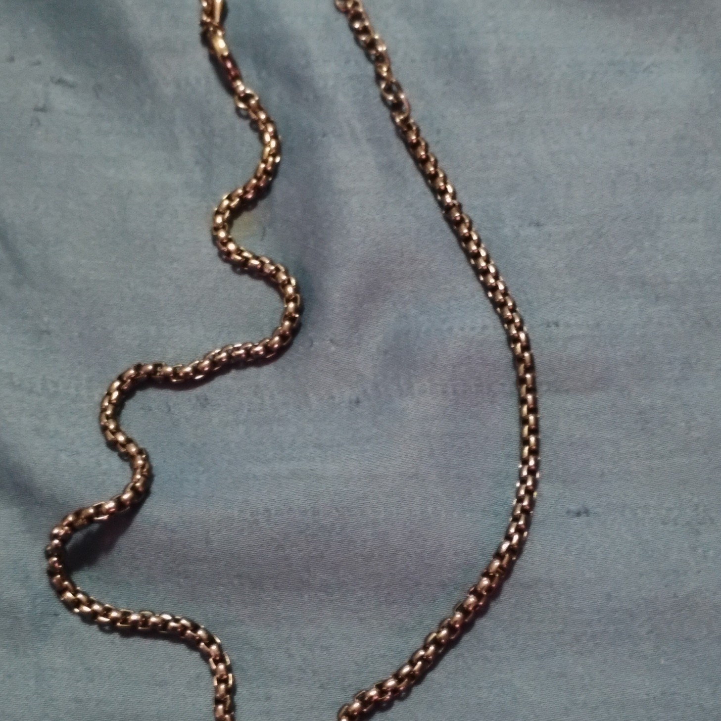 Tone Rope Chain Necklace Chain Style No Stone Undated Era Fashion Jewelry