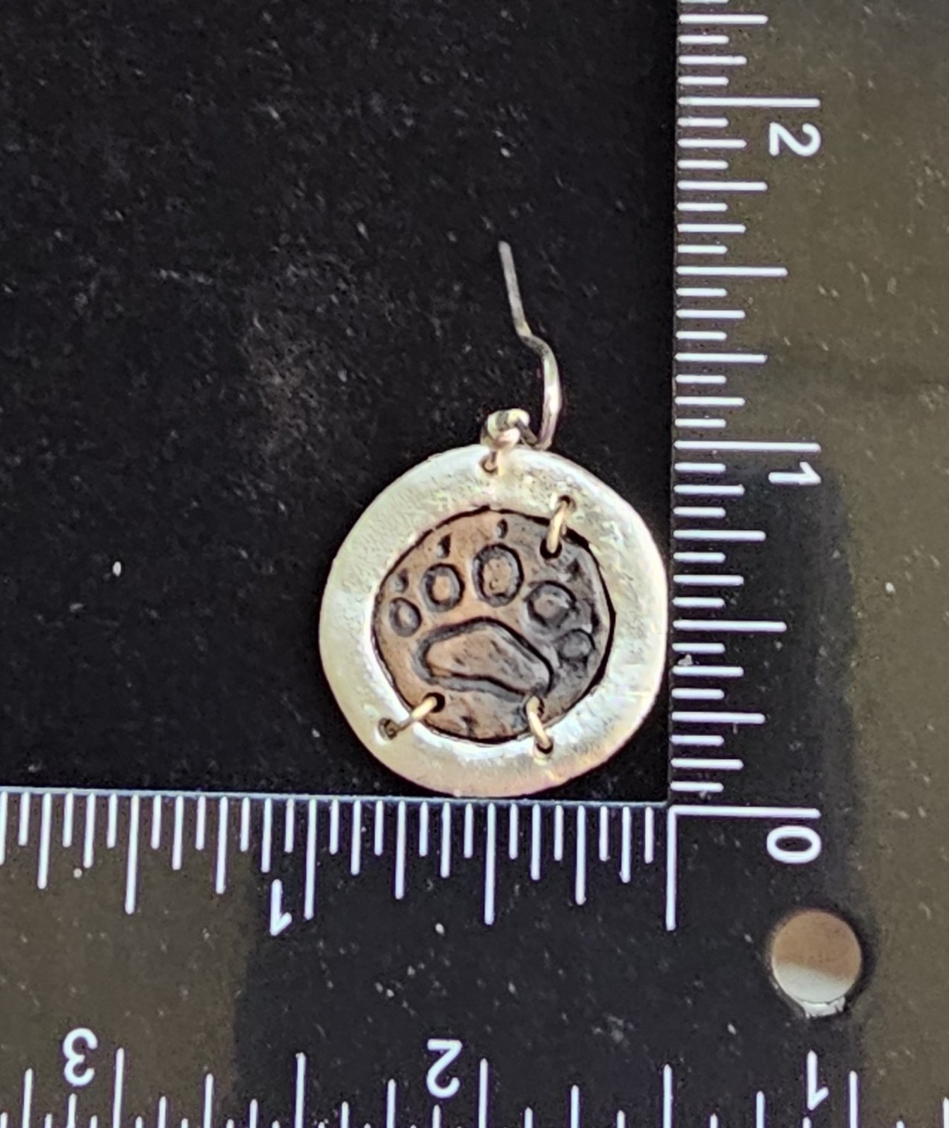 Bear Paw – Pewter, Ant. Copper, Silver Necklace/Earring Set – BCWR-661SAC