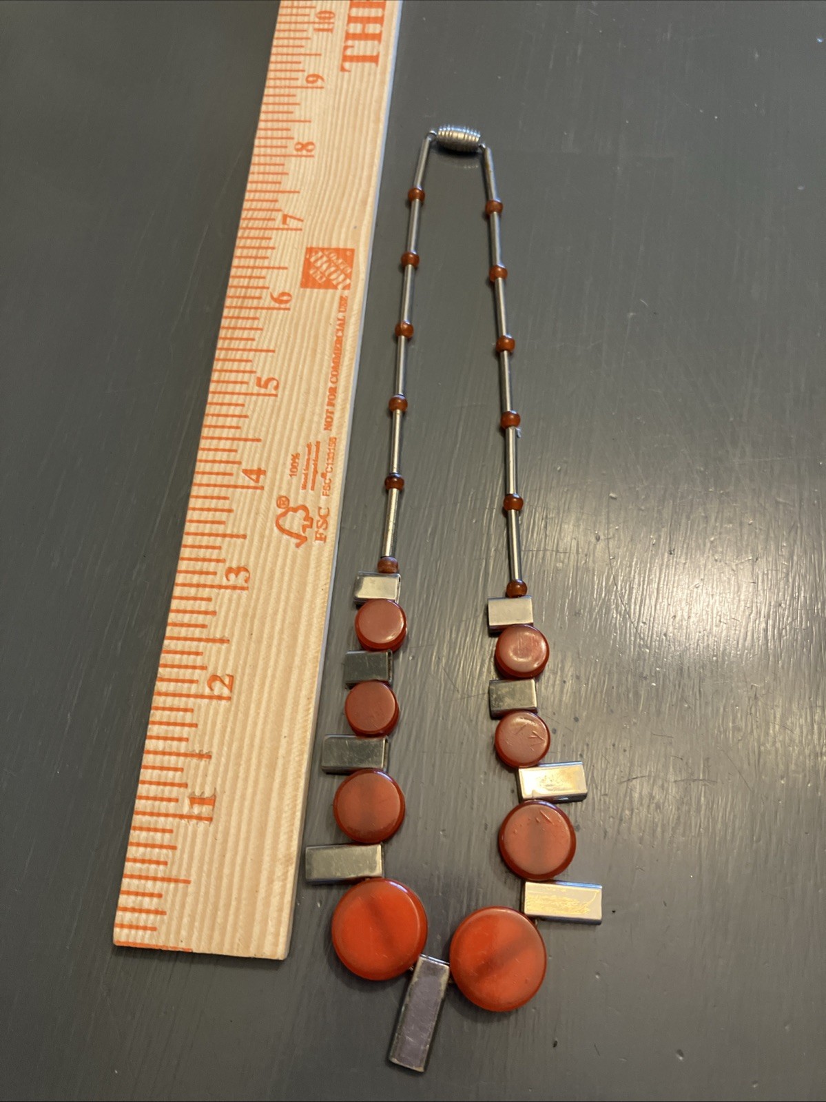 Necklace Coral Orange SA Short