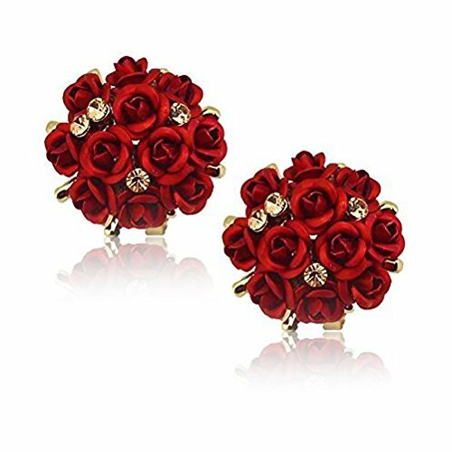 Floral Necklace Set with Earrings for Women and Girls Gold Plated Jewelry
