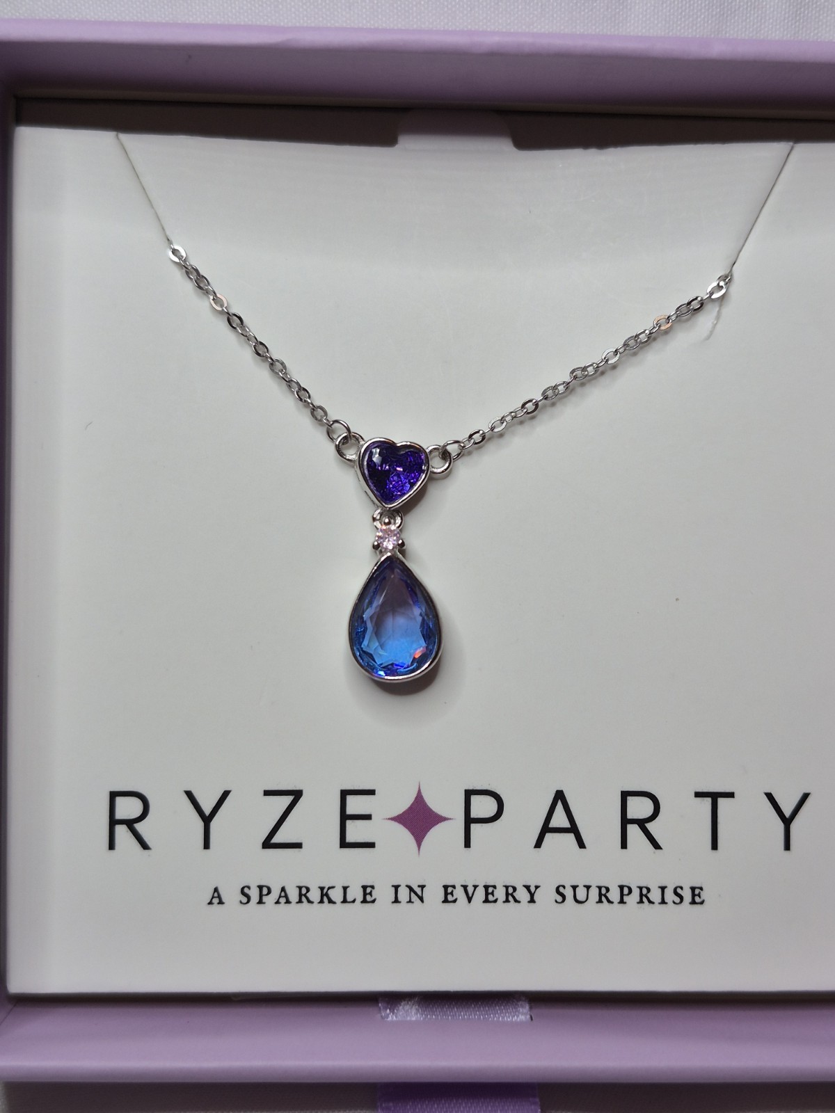 Ryze Necklace 925 Sterling Silver See Description For Stone Details
