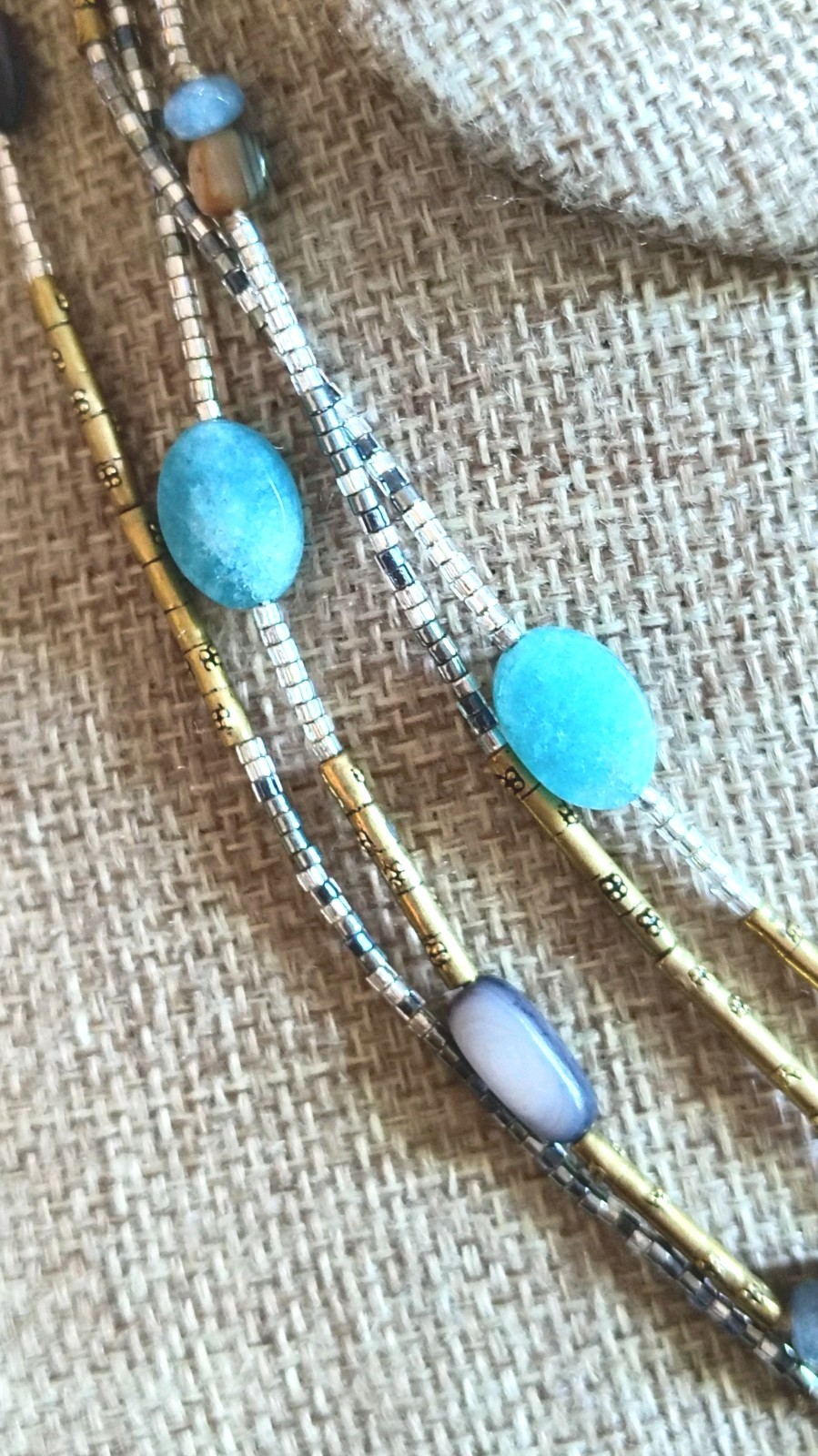 Authentic SILPADA “Olivia” Necklace Sterling Silver Blue Quartz Kyanite 60″