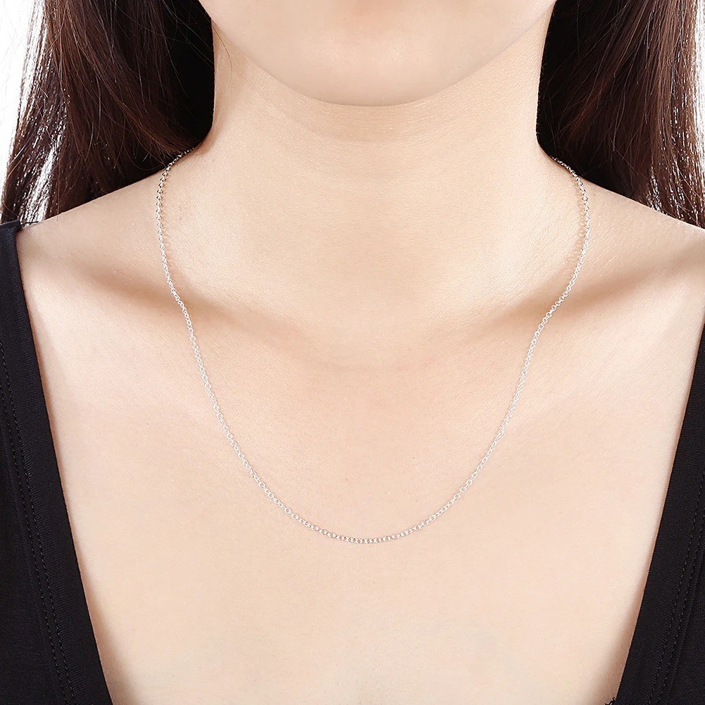 Wholesale 30pcs 925 Sterling Solid Silver 1mm 16inch -24inch Rolo Chain Necklace