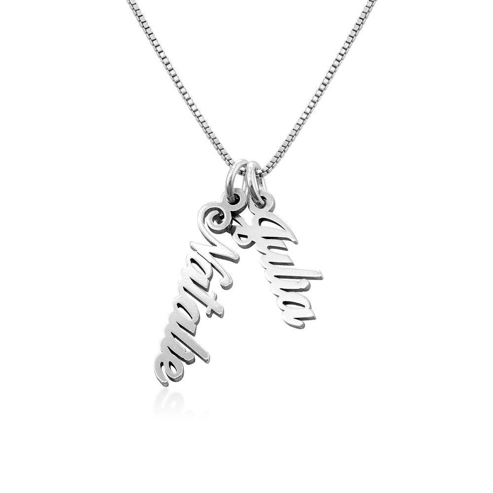 Personalized Vertical Name Necklace Pendant for Couple Custom Made with Any Name