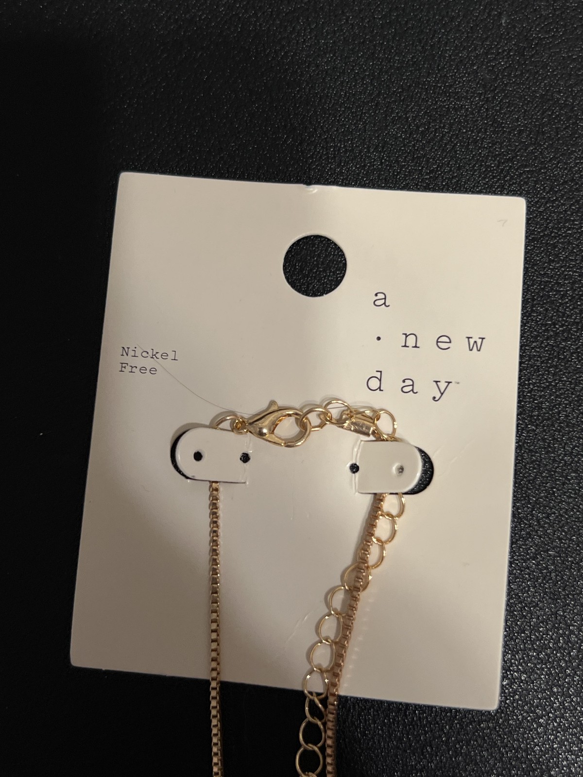 A New Day Necklace Gold Tone Purple Heart 18 In Womens Nickel Free Jewelry