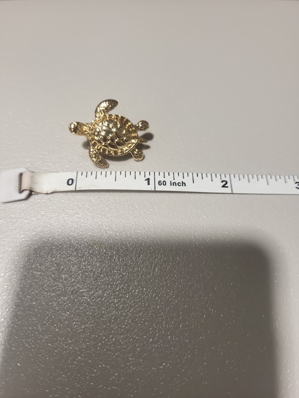 Gold Tone Turtle Stud Earrings 2.5cm