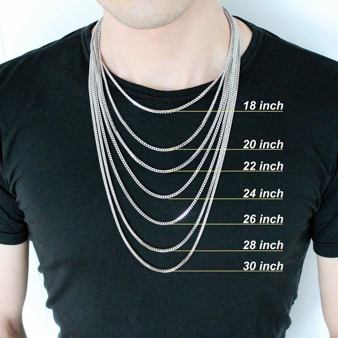 Ball Moon Chain SOLID 925 Silver 14k Yellow Gold Plated Hip Hop Cut Men Women