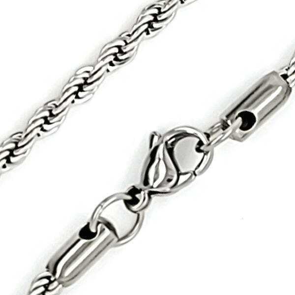 Stainless Steel Rope Chain, 22″