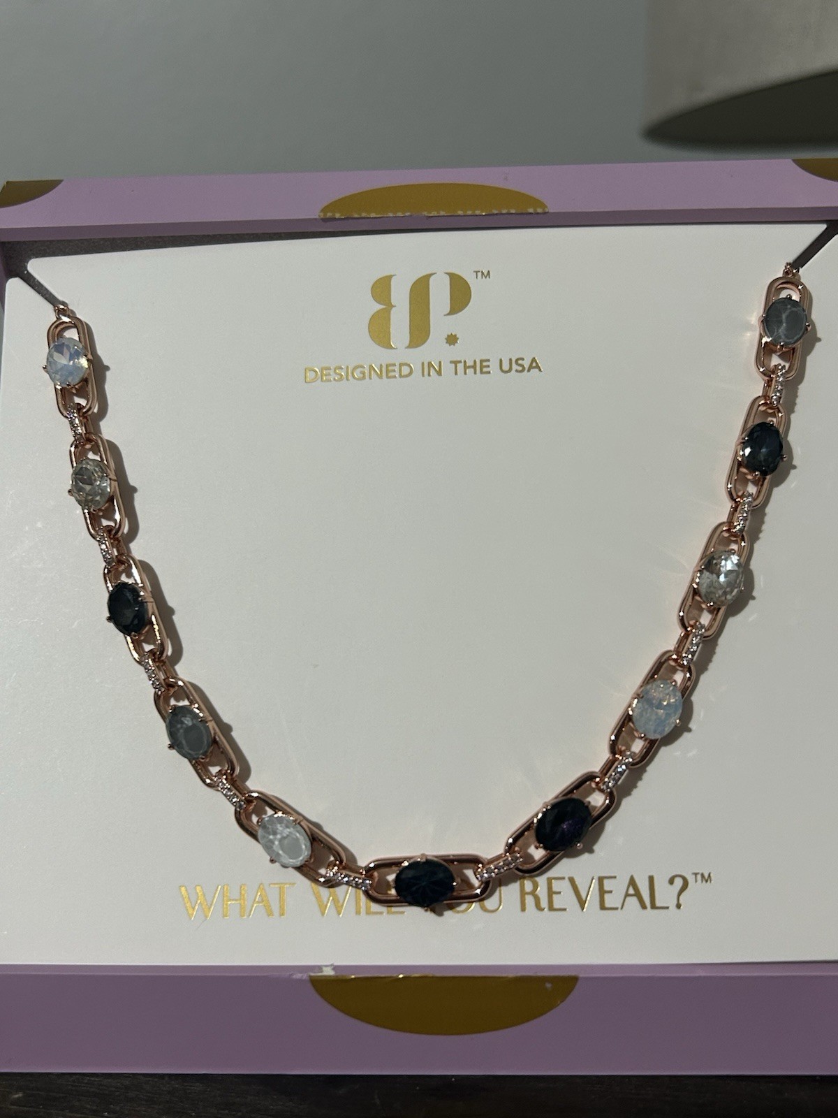 BP Summer Jewel Candy Monaco Moments Far And Away Rose Gold Plated Necklace