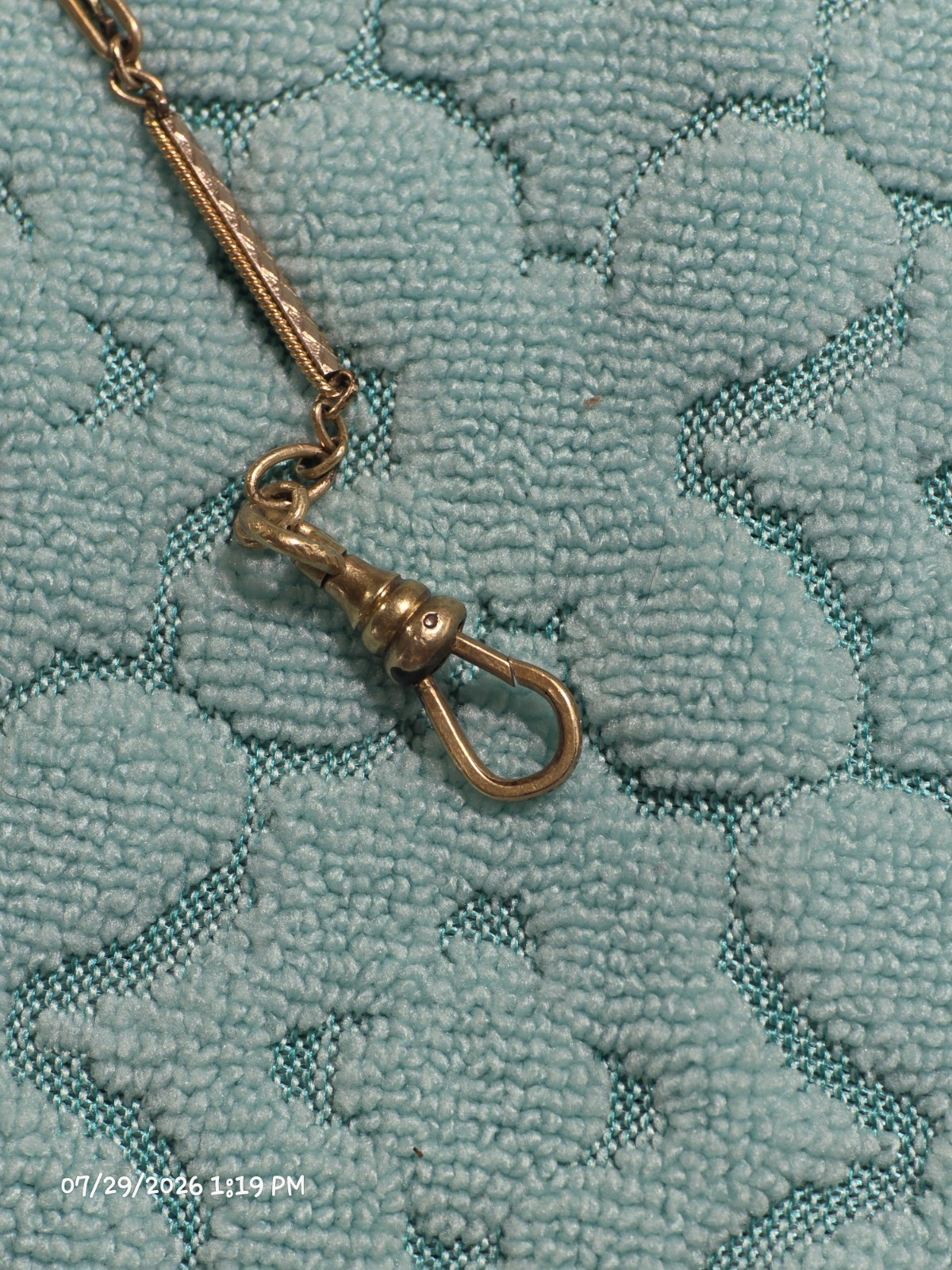 Vintage 15″ Gold Filled Pocket Watch Chain FORSTNER 1/10-14K GF