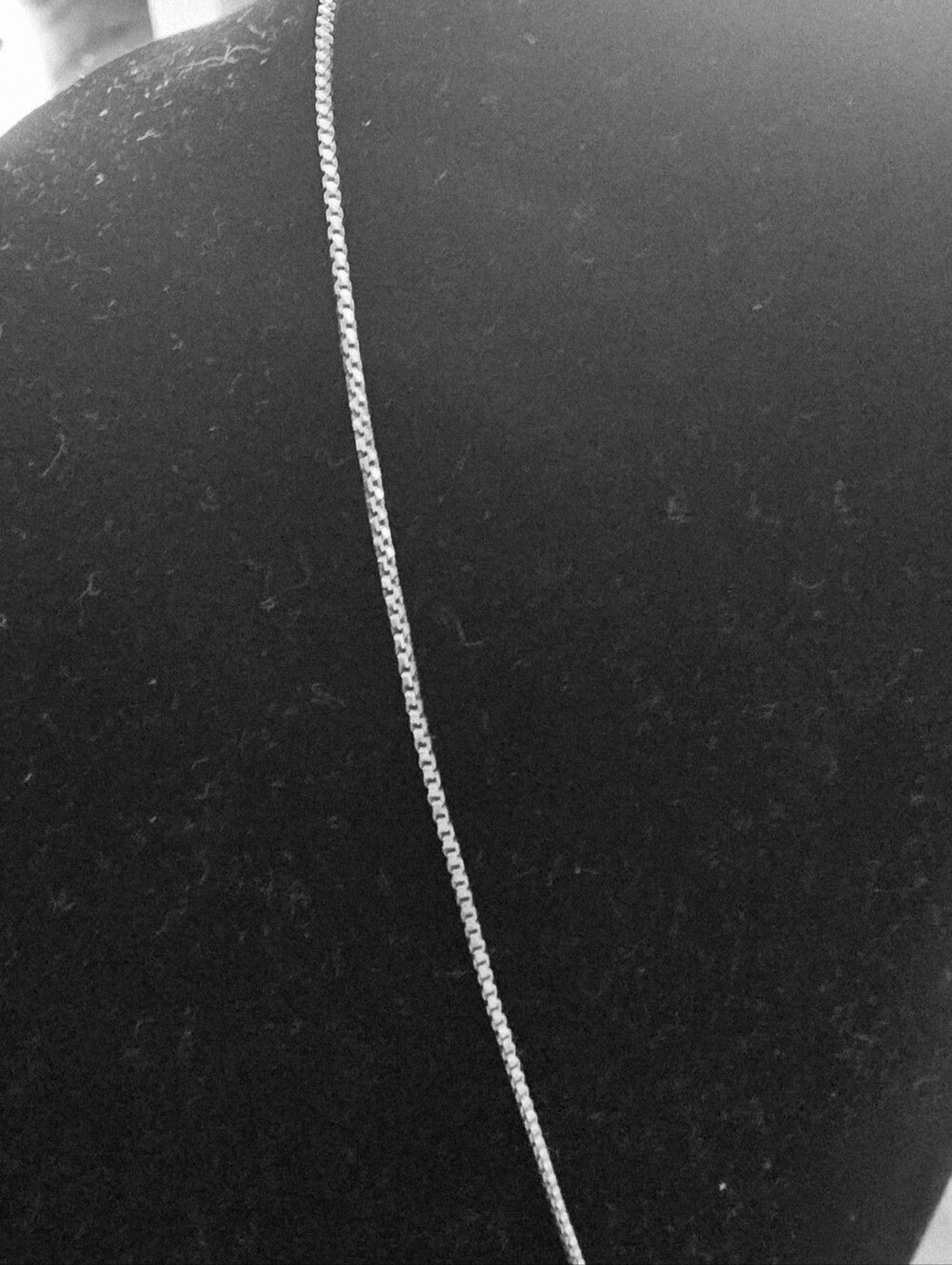 Vintage 925 STERLING SILVER Italy Box CHAIN NECKLACE 30″