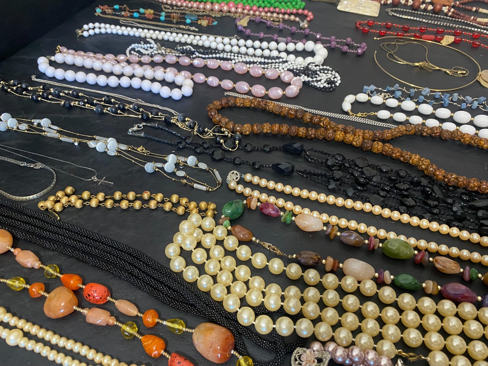 Necklace lot 55 necklaces jewelry pendant beaded chain mixed brands