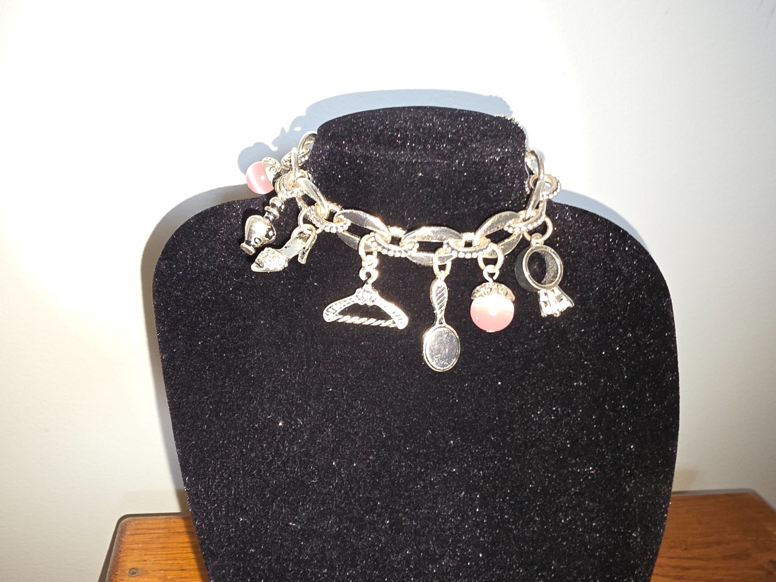 Premier Designs “Perfectly Pink” Necklace & Bracelet + Bonus Charm Bracelet