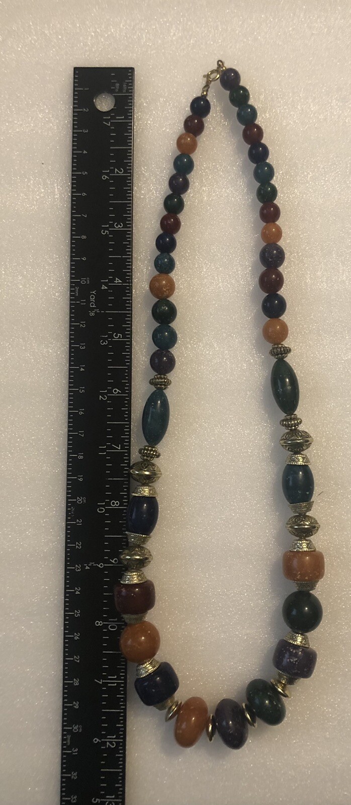 Contemporary Multicolored Beaded Boho Necklace Fashion Jewelry GO1.51D23