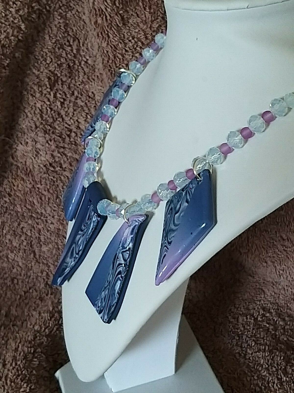 This Lilac and purple Necklace is a one off exclusive to the buyer 