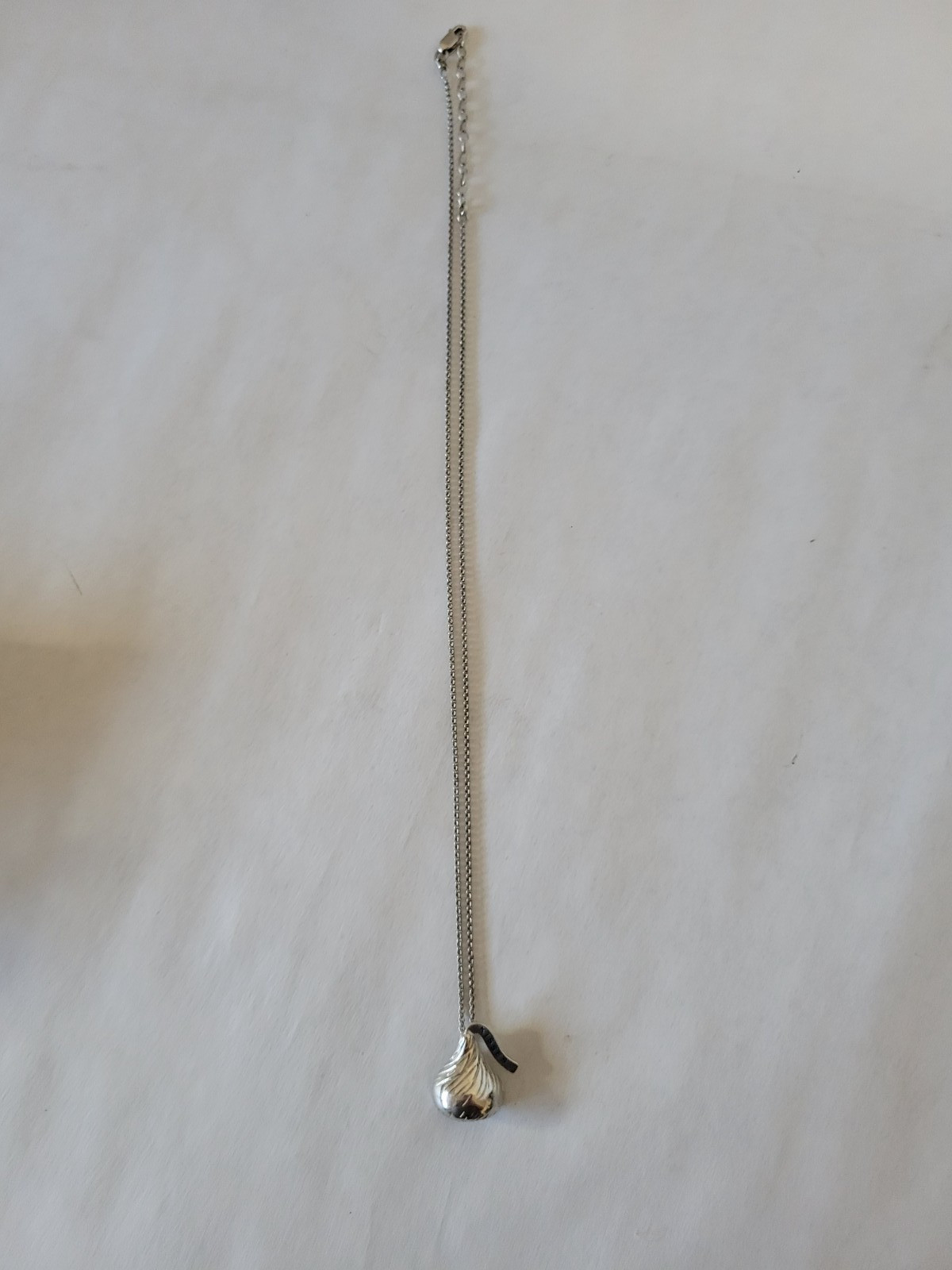 Hershey’s 3-D Extra Large Flat-Back Kiss Charm Necklace – Sterling Silver – 2009